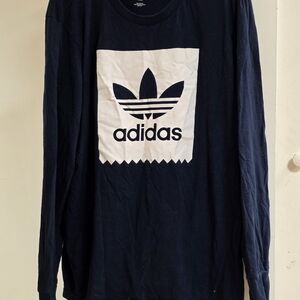 Adidas Navy Long Sleeve Shirt